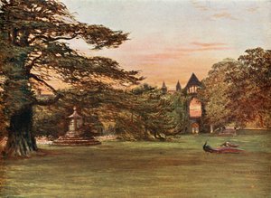 A Newstead-apátság kertje alkotó: Francis S. Walker