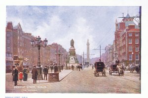 Sackville Street, Dublin, a Peeps at Many Lands: Irelandből, kiadó: Adams & Charles, 1909 alkotó: Francis S. Walker