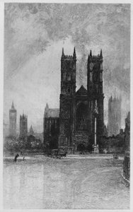 "The Towers of Westminster", 1897 alkotó: Francis S Walker