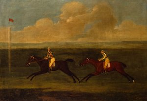 Crop an Iron, Grey Racehorse Beating Faith (olaj)