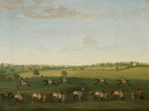Sir Charles Warre Malet versenylovak sorozata gyakorlaton (olaj, vászon)