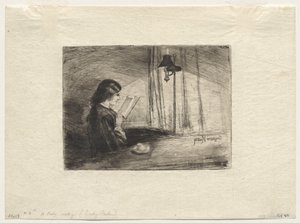 Olvasó hölgy alkotó: Francis Seymour Haden