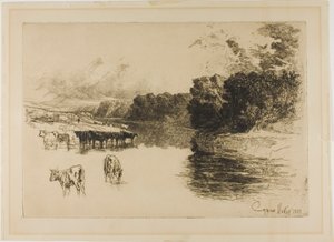 Egy Lancashire folyó alkotó: Francis Seymour Haden