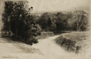 Naplemente Írországban alkotó: Francis Seymour Haden