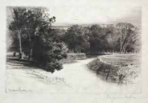 Naplemente Írországban, 1863. alkotó: Francis Seymour Haden