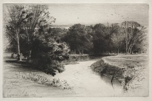 Naplemente Írországban, 1863. alkotó: Francis Seymour Haden