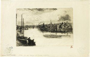 Battersea Reach alkotó: Francis Seymour Haden