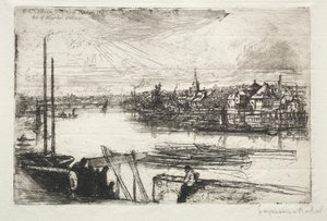 Battersea Reach alkotó: Francis Seymour Haden
