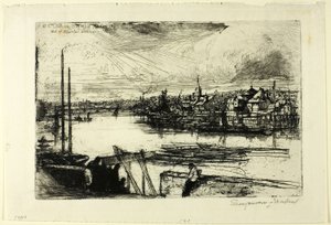 Battersea Reach alkotó: Francis Seymour Haden