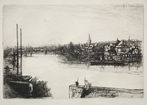 Battersea Reach. alkotó: Francis Seymour Haden