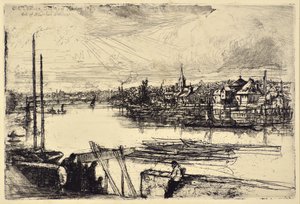 Battersea Reach alkotó: Francis Seymour Haden