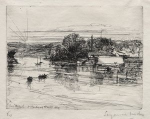Kardigán híd alkotó: Francis Seymour Haden