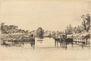 Eagham Lock alkotó: Francis Seymour Haden