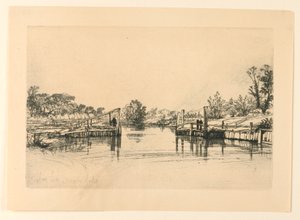 Egham Lock alkotó: Francis Seymour Haden