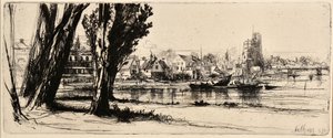 Fulham (rézkarc) alkotó: Francis Seymour Haden