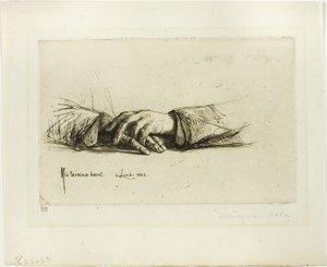 Kezek összekulcsolva alkotó: Francis Seymour Haden