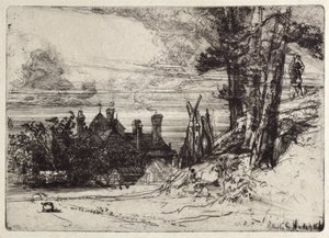 Horseley háza Willesleyben alkotó: Francis Seymour Haden