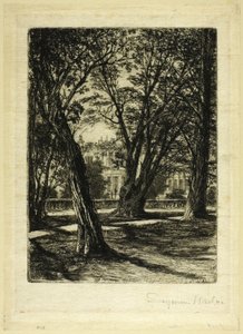 Kensington Gardens, No. I (kis tányér) alkotó: Francis Seymour Haden