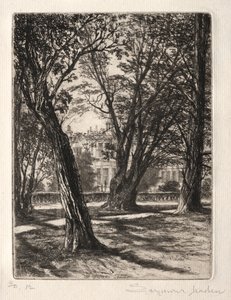 Kensington Gardens The Small Plate, 1859. alkotó: Francis Seymour Haden
