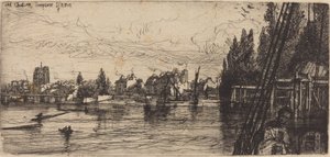 Old Chelsea (Old Chelsea Church) alkotó: Francis Seymour Haden