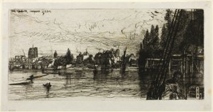 Régi Chelsea templom alkotó: Francis Seymour Haden