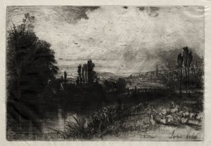 A teszten. alkotó: Francis Seymour Haden