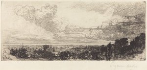 Tanulmányi ablakon kívül alkotó: Francis Seymour Haden