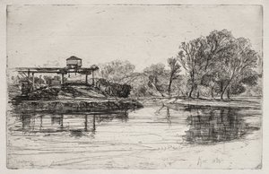 Vasúti behatolás, 1864. alkotó: Francis Seymour Haden