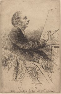 Önarckép a festőállványnál alkotó: Francis Seymour Haden