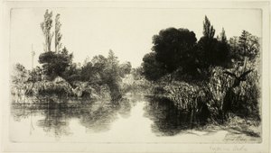 Shere Mill Pond, No. II (nagy lemez) alkotó: Francis Seymour Haden