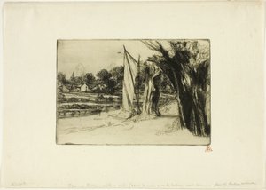Thames Ditton – vitorlával alkotó: Francis Seymour Haden
