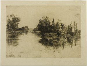 A Boyle-farmmal szembeni sziget alkotó: Francis Seymour Haden