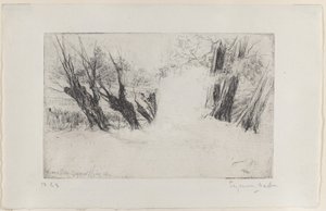 A szerelmesek sétája, I. szám, 1864., 1864. alkotó: Francis Seymour Haden