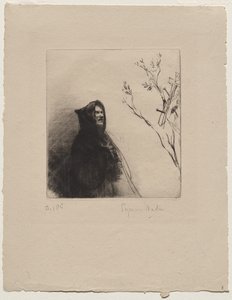 Az imádkozó szerzetes – Szent Ferenc alkotó: Francis Seymour Haden