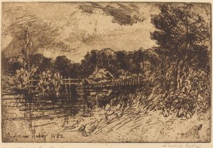 A teszt Longparish-ben alkotó: Francis Seymour Haden