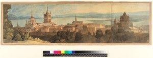 No.1483 Lausanne nézete, 1781 (wc, ceruza és tinta papíron)