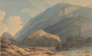 The Entrance into Borrowdale, 1786 körül (akvarell tollal és tintával papíron)