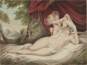 Ámor felfedi Vénuszt alkotó: Francis Wheatley