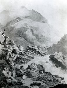 Illusztráció Jean-Jacques Rousseau „Nouvelle Héloise” című művéhez, 1786 (toll és tinta WC-vel) alkotó: Francis Wheatley