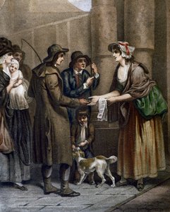 Francis Wheatley (1747-1801) metszetei új dalokhoz, a Cries Londonban, Egyesült Királyság