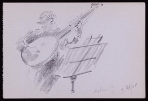 Arnold Dolmetsch portréja alkotó: Francis Wilfred Lawson