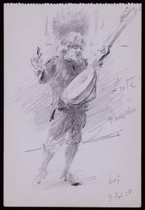 Arnold Dolmetsch portréja alkotó: Francis Wilfred Lawson