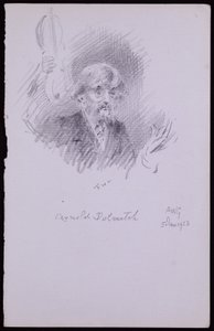 Arnold Dolmetsch portréja alkotó: Francis Wilfred Lawson