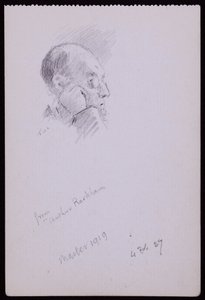 Arthur Rackham portréja alkotó: Francis Wilfred Lawson