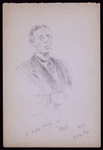 E Alex Young portréja alkotó: Francis Wilfred Lawson