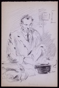 Gilbert portréja? Bayes, c. 1928 (ceruza papíron)