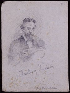 H. Thackeray Turner portréja, 1900 körül (ceruza papíron)