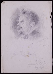 JF Bentley portréja alkotó: Francis Wilfred Lawson