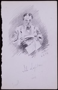 John Leighton portréja alkotó: Francis Wilfred Lawson