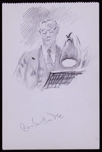 Martin Hardie portréja, 1931 körül (ceruza papíron)